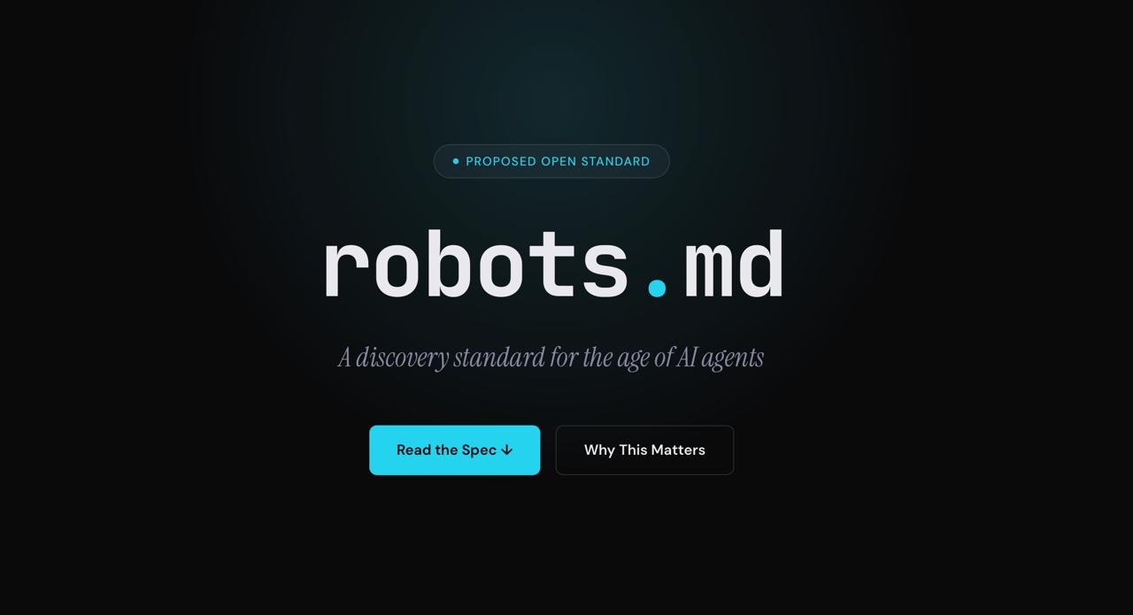 robots.md — A discovery standard for the age of AI agents